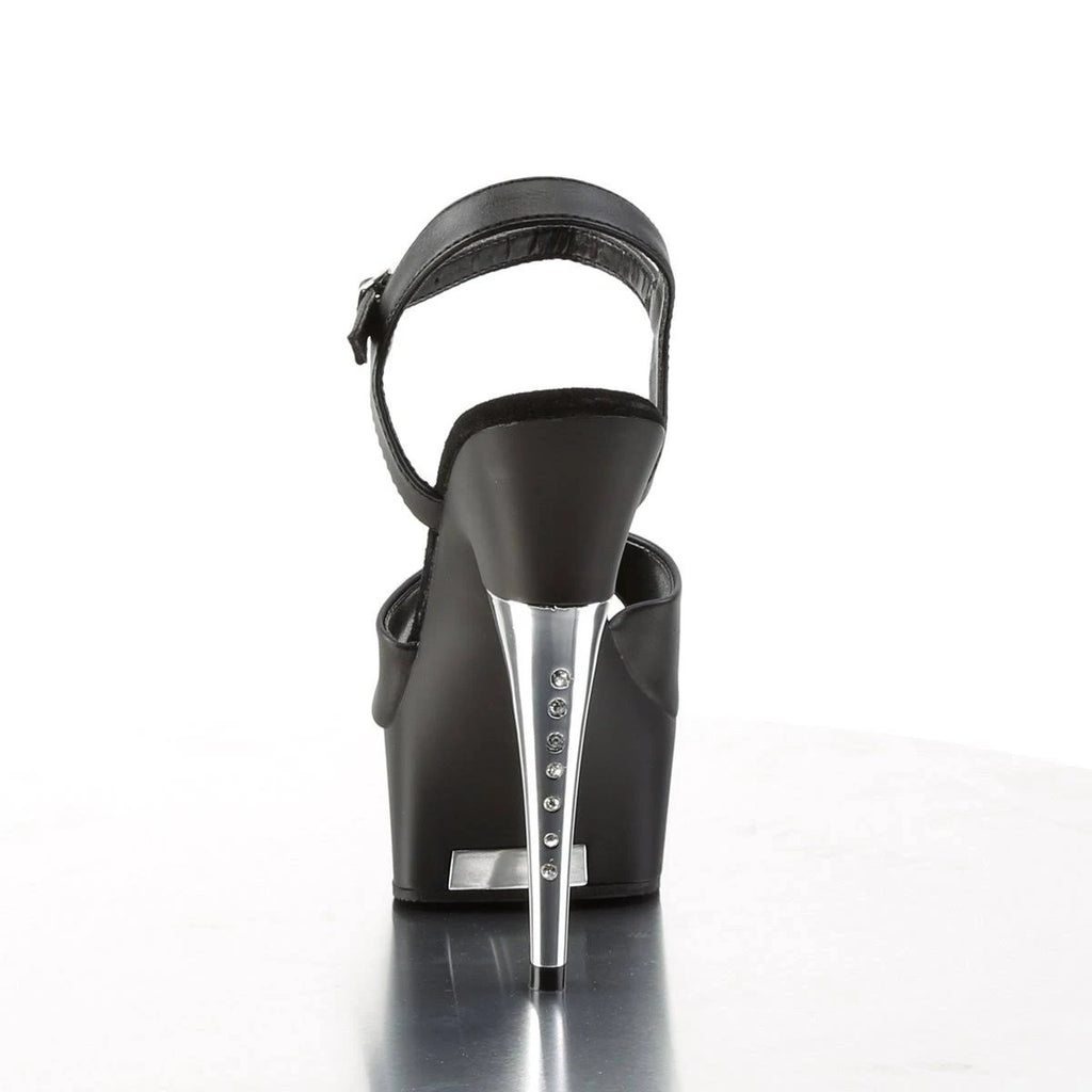 Black Faux Leather Matte Shoes V993