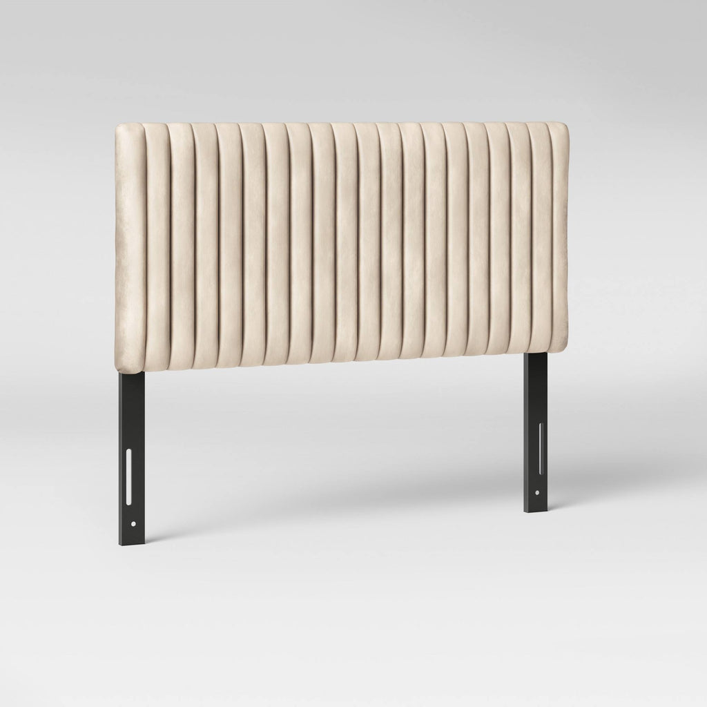 Cream Velvet Queen Headboard F920099