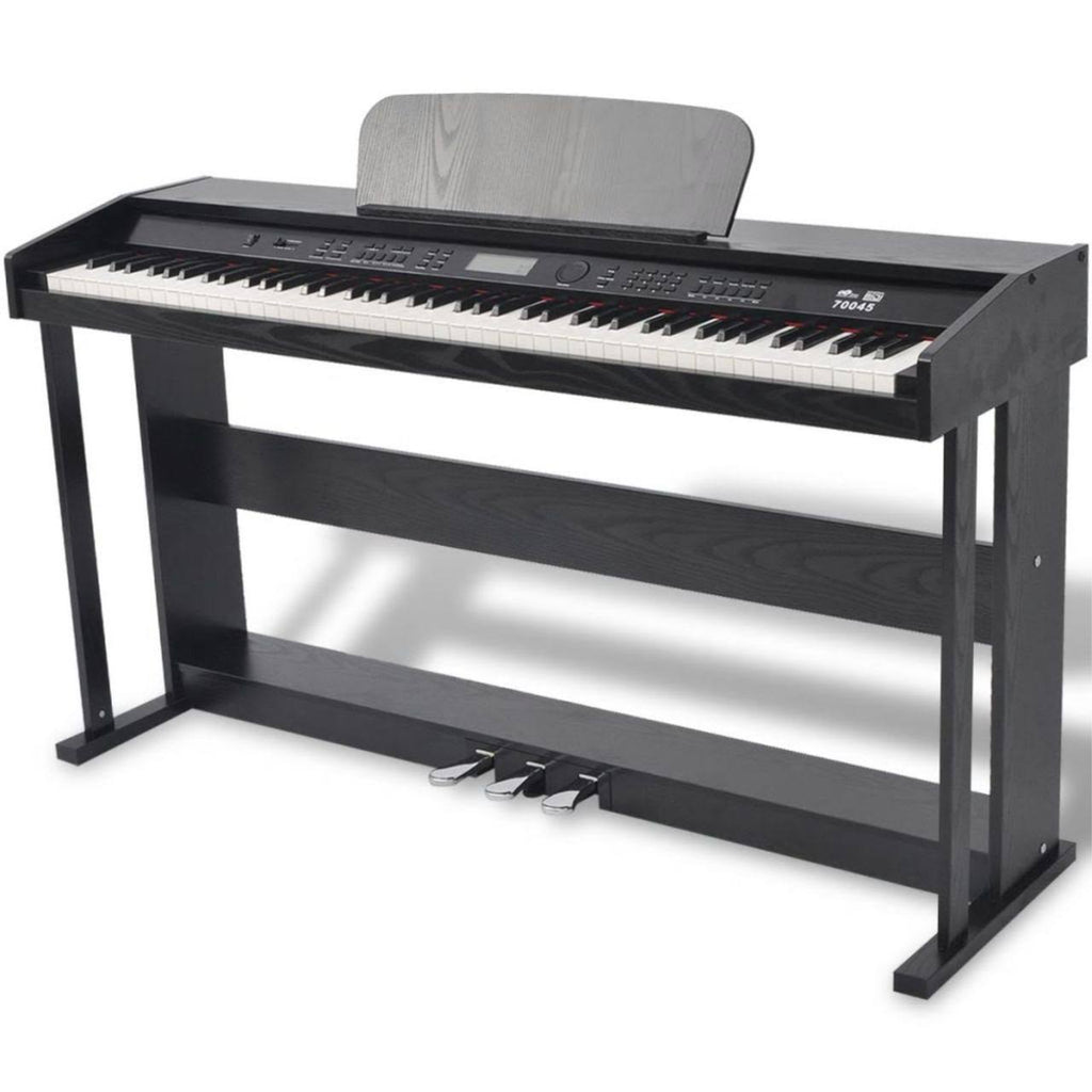 88-Key Digital Piano with Pedals Black H521