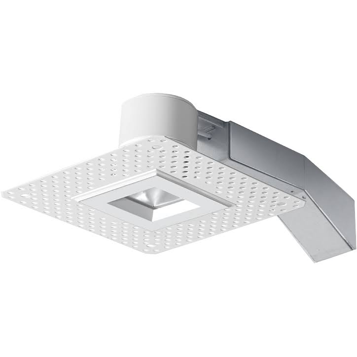 2x22 Square 8W 2700K Dimmable Triac Wallwash Trimless White Ring D92230