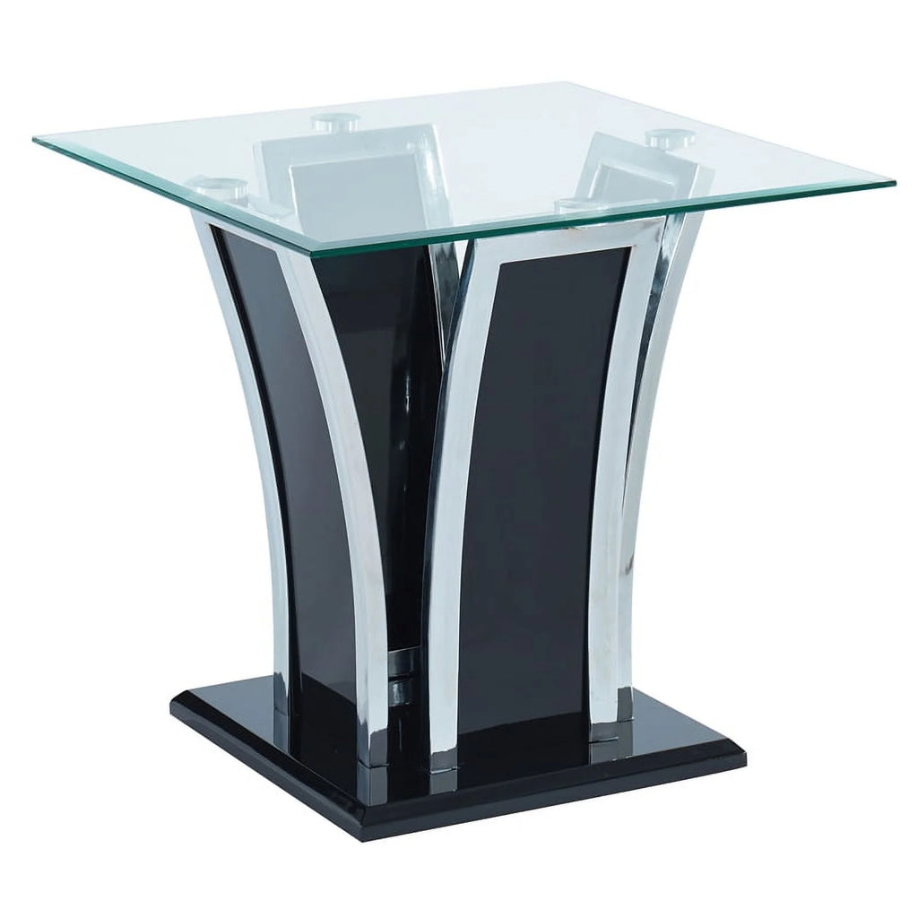 Black 3-Piece Metal Coffee Table Set K7370