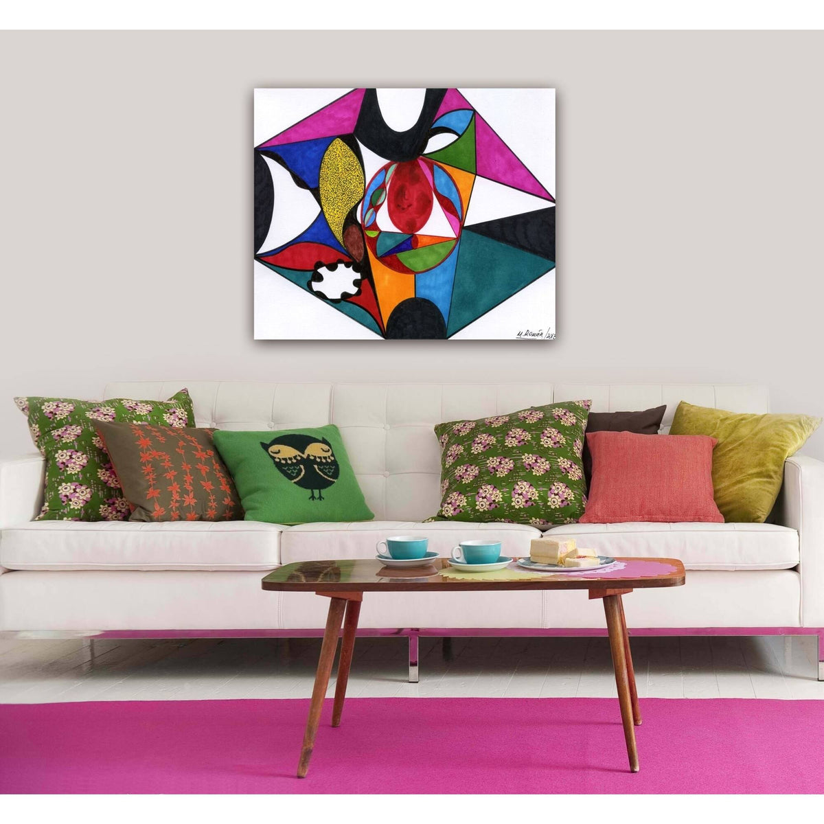 Red Jewel Canvas Art, 24W x 28H K524