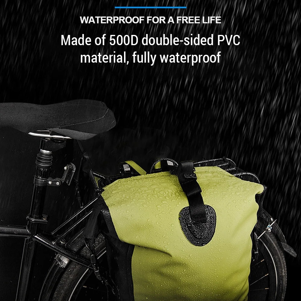 Waterproof Bike Pannier Bag 25L Rear Rack Saddle Bag H3226