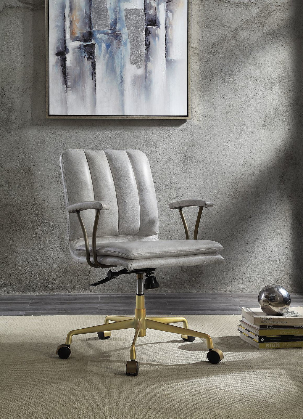 White Leather Office Chair E769622