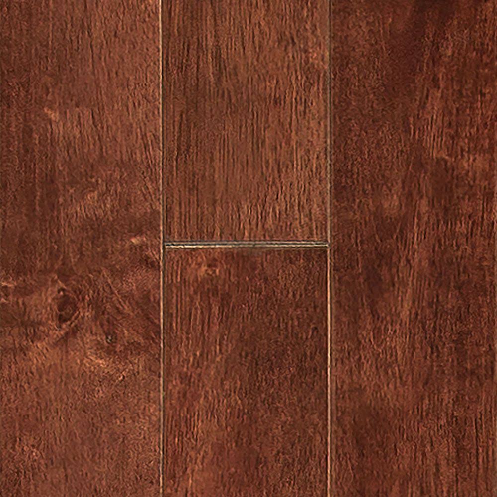 3/4 in. Moroccan Cherry Hevea Solid Hardwood Flooring 3.5 in. Wide U972267