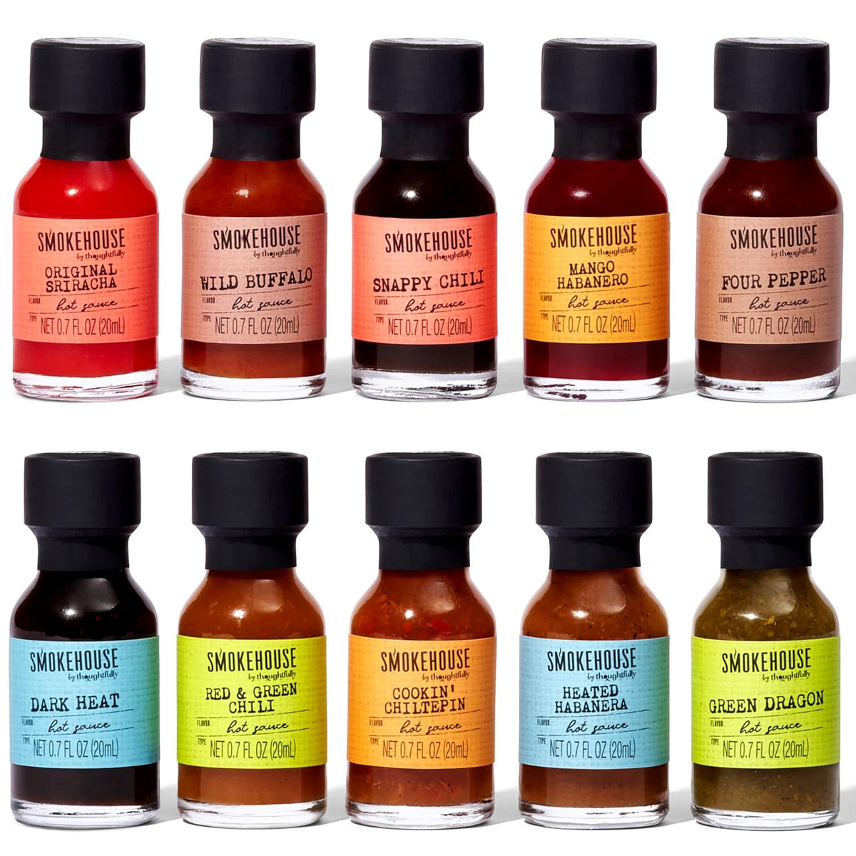 Gourmet Hot Sauce Gift Set, Variety Pack, Set of 10 B95623