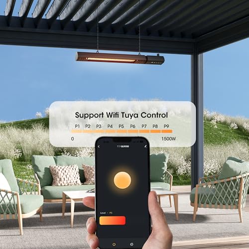 1500W Infrared Carbon Fiber Tube Wall-Mounted Ceiling Heater V958671