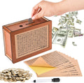 Wooden Money Saving Box with Counter L4622