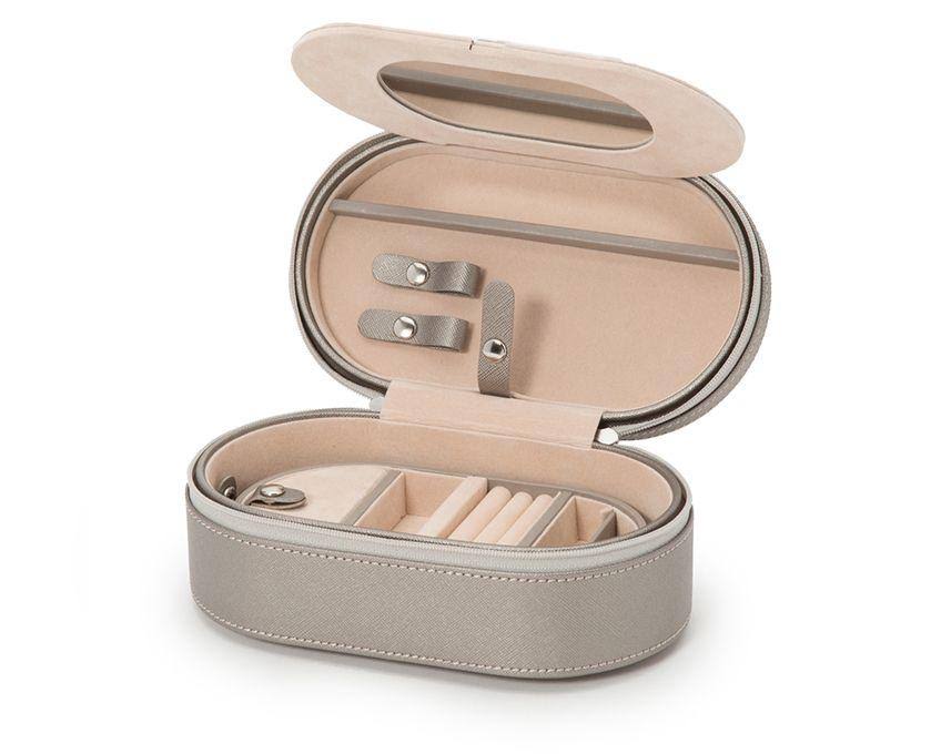 Black Oval Zip Travel Case Y522