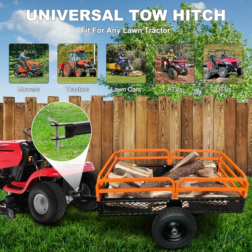 Heavy Duty Steel Utility Garden Cart with Removable Sides R843