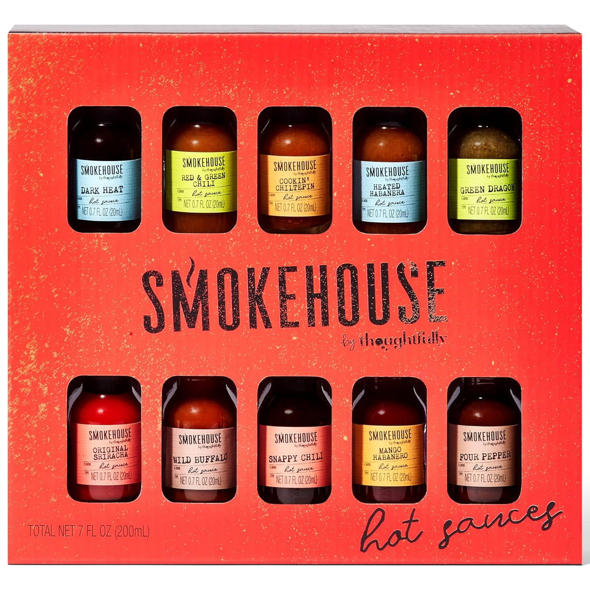 Gourmet Hot Sauce Gift Set, Variety Pack, Set of 10 B95623