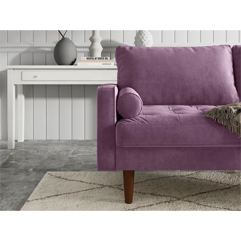 Purple Velvet Loveseat B42534