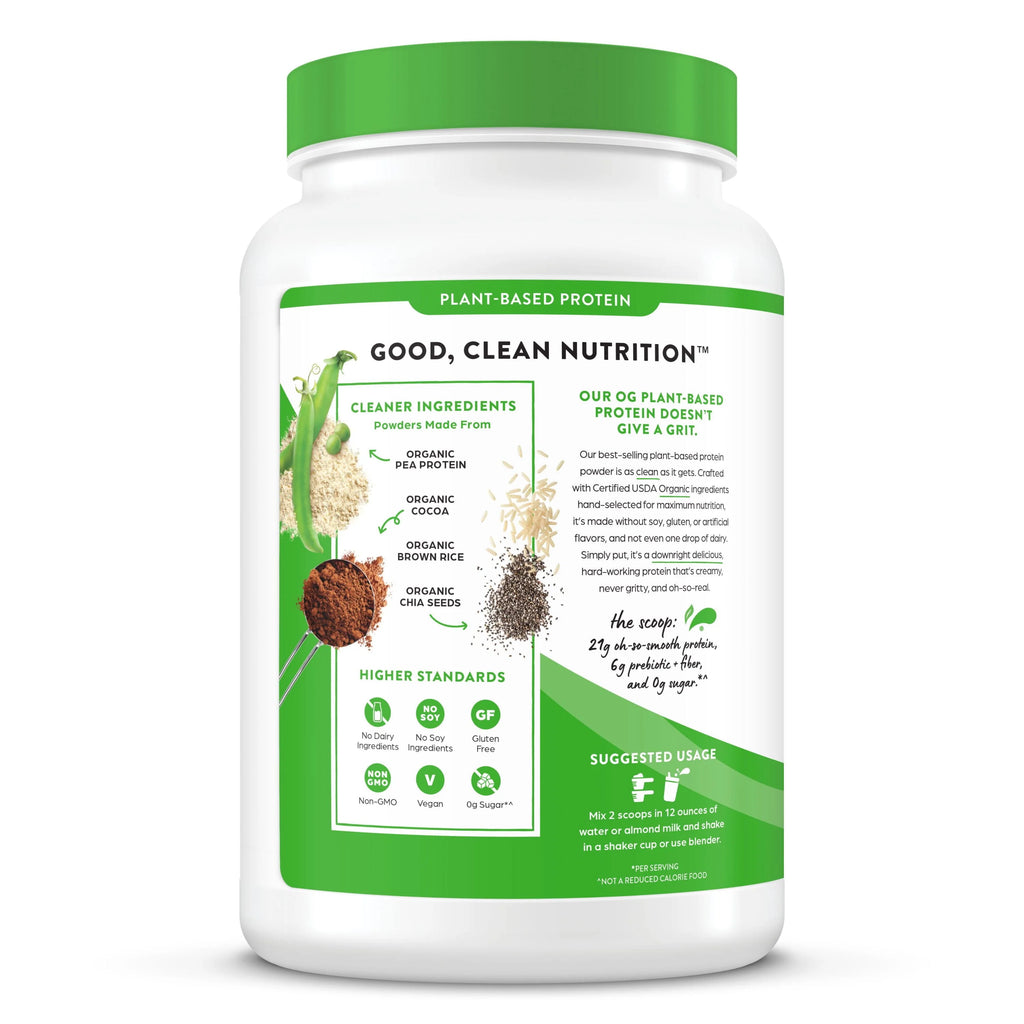 Organic Vegan 21g Protein Powder Creamy Chocolate 2.03lb R345