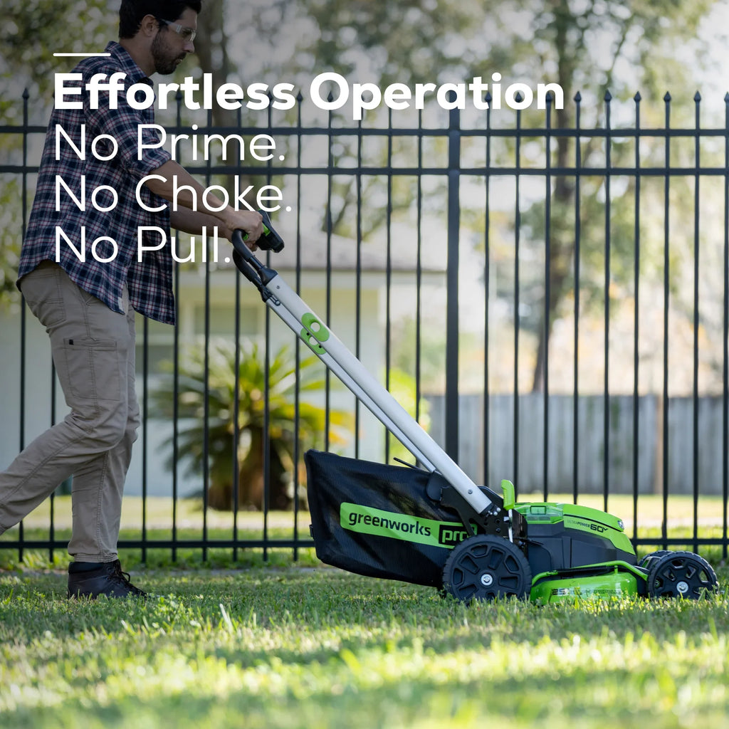 60V Cordless Self-Propelled Lawn Mower with 4.0Ah Batteries & Charger U91468
