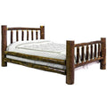 Queen Bed with Laser Engraved Bronc A675