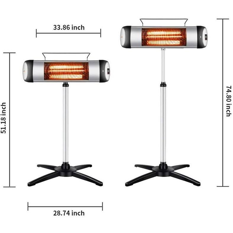 1500 Watt Electric Outdoor Heater C35985
