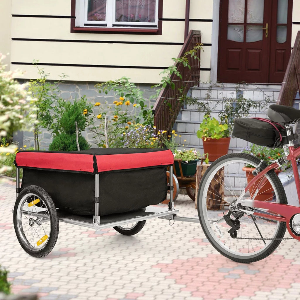 Bike Cargo Trailer with Folding Frame and Quick Release Wheels R1603