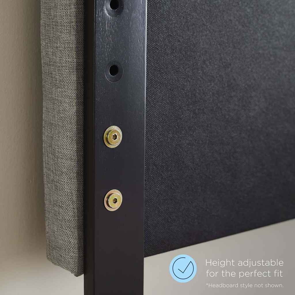 Twin Headboard Black Wood D56350