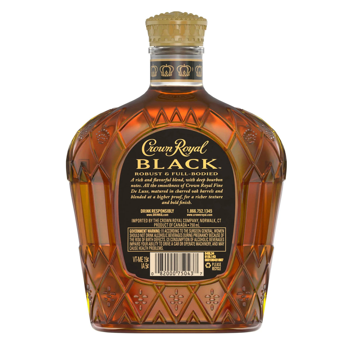 Black Blended Canadian Whisky 750 mL 45% ABV C1853