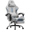 Coal-Black Gaming Chair with Foot Rest K713