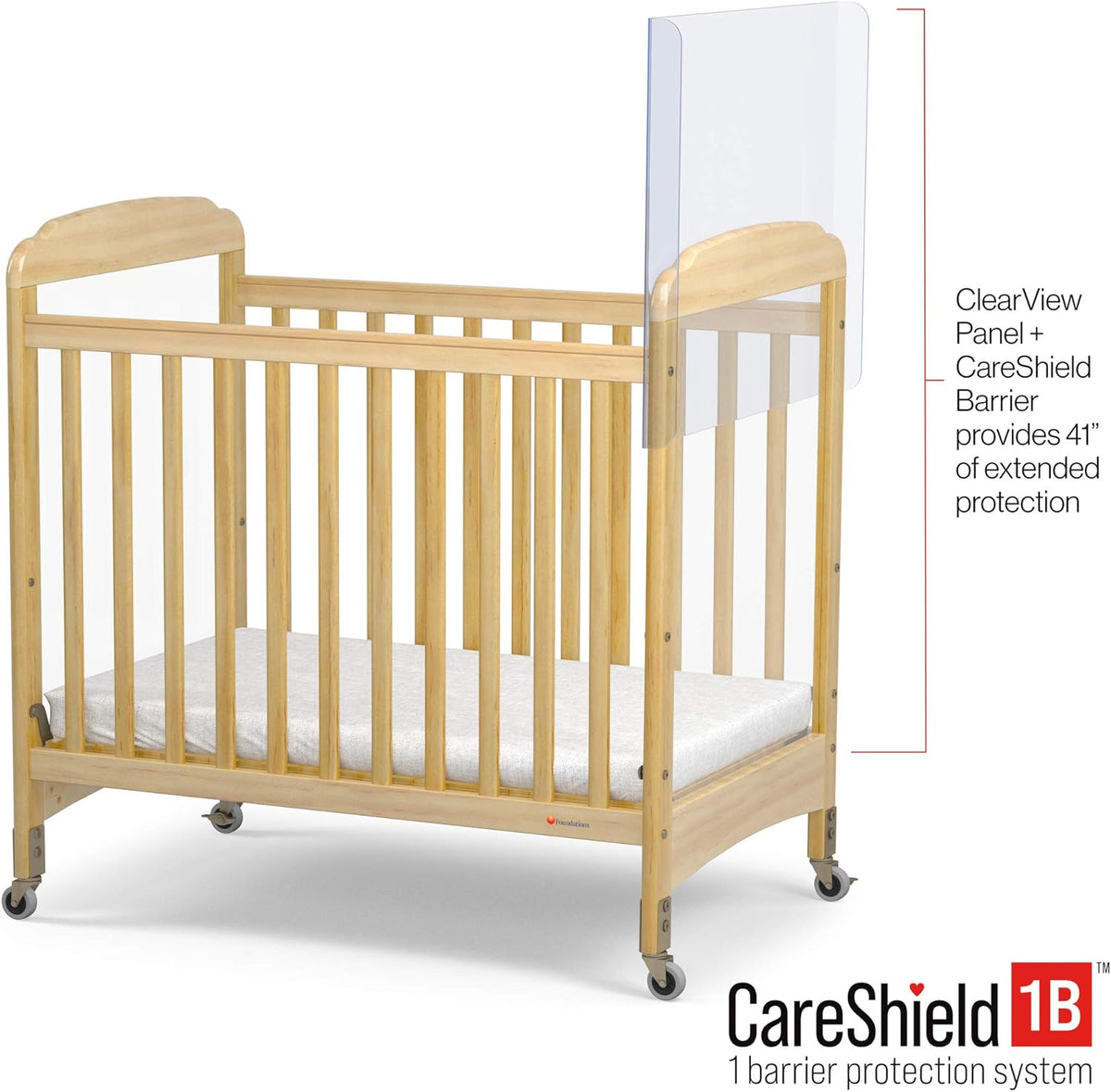 Clear Plexiglass Crib Divider Single Panel G805
