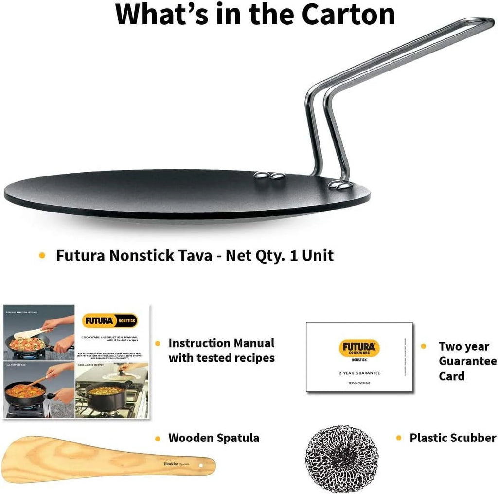 Concave Tava Griddle with Steel Handle, 8.5-Inch K71593
