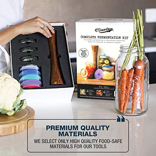 Fermentation Jar Starter Set with Mason Jar, Lids & Weight F354784