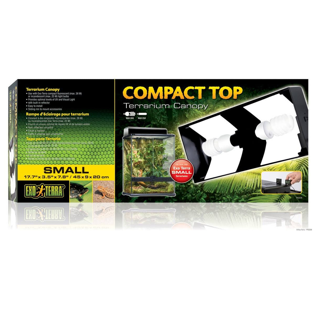 Compact Top Fluorescent Terrarium Canopy X72312