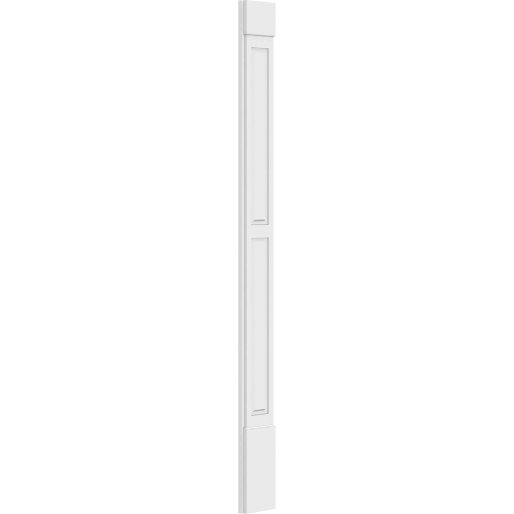 Two Equal Raised Panel PVC Pilaster (Pair) U4212