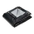 12 ft. x 16 ft. Silver and Black Weather-Resistant Tarp W975