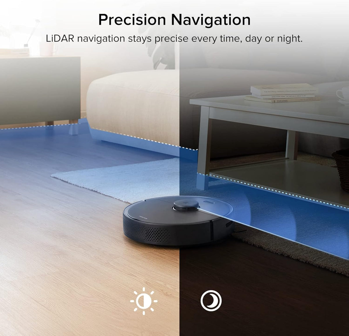 Robot Vacuum with Lidar Navigation, 2000Pa Strong Suction U2560