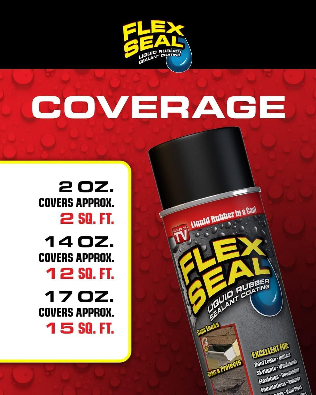 14 oz 2-Pack Black Waterproof Rubber Spray Sealant Coating T23253