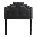 Dark Grey Button Tufted Headboard Q28468