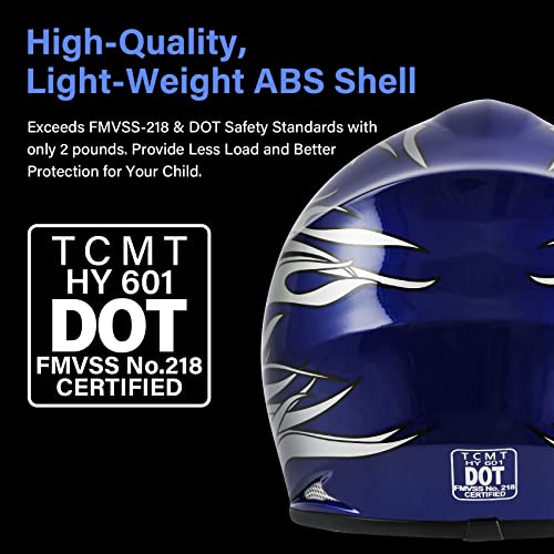 Youth Kids Dot Helmet Motorcycle Motocross Offroad Helmet Goggles Gloves M64091