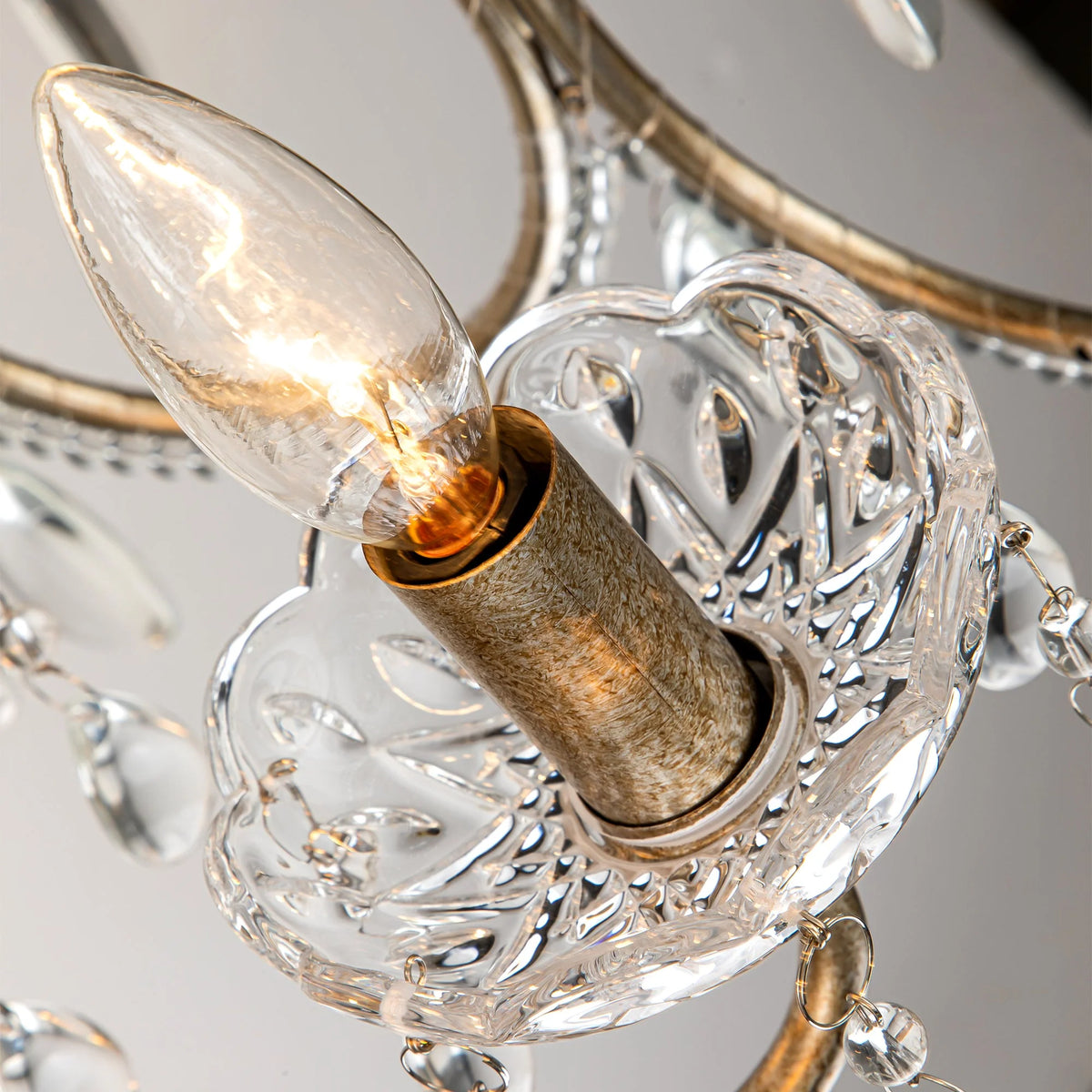 5-Light Crystal Drum Chandelier X938