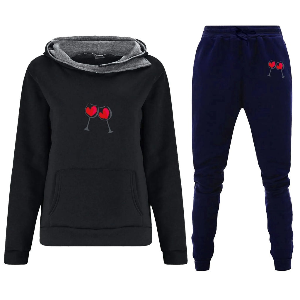 Floral Print Long Sleeved Hooded Sweatshirt with Pockets D2525