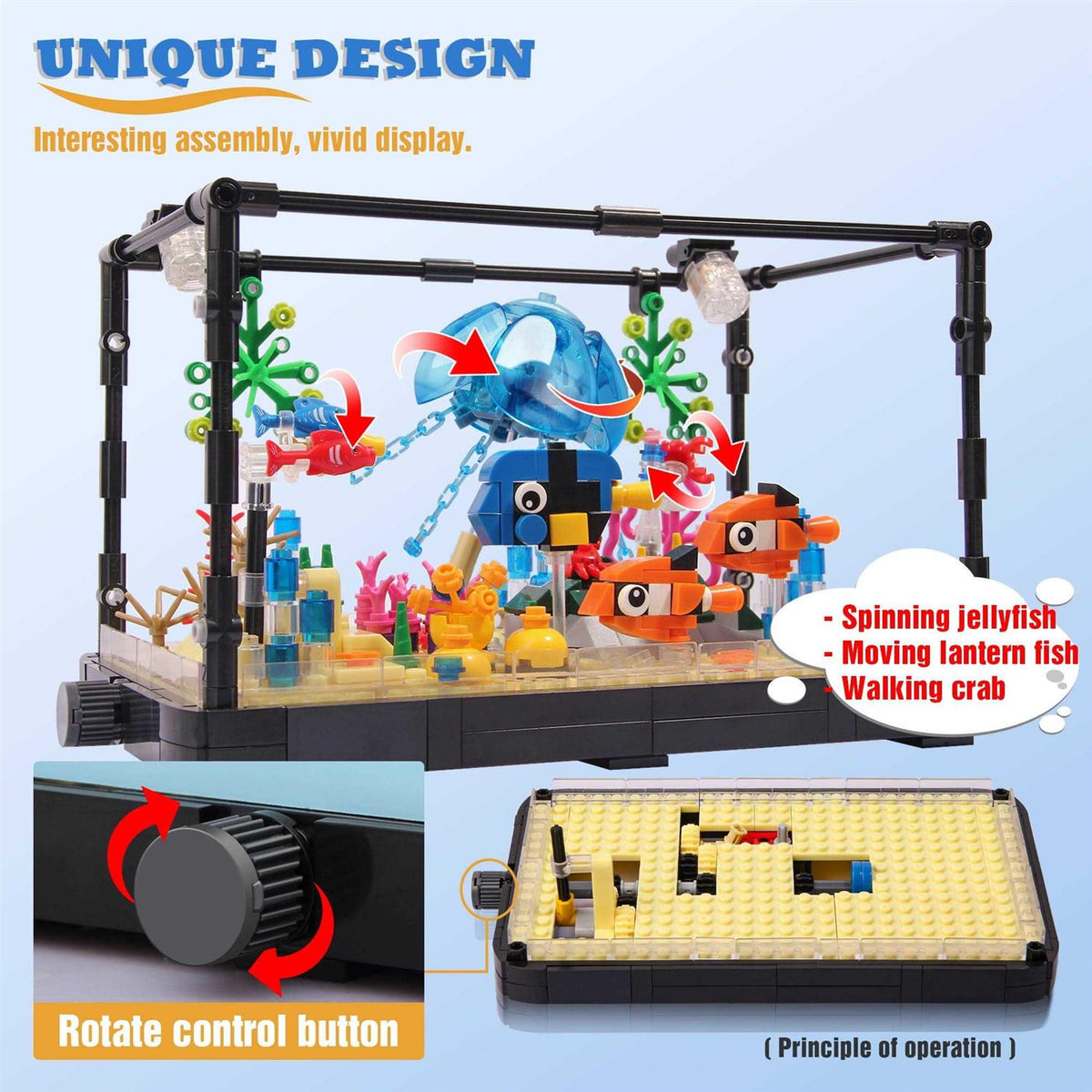 Fish Tank Building Block Aquarium Z626