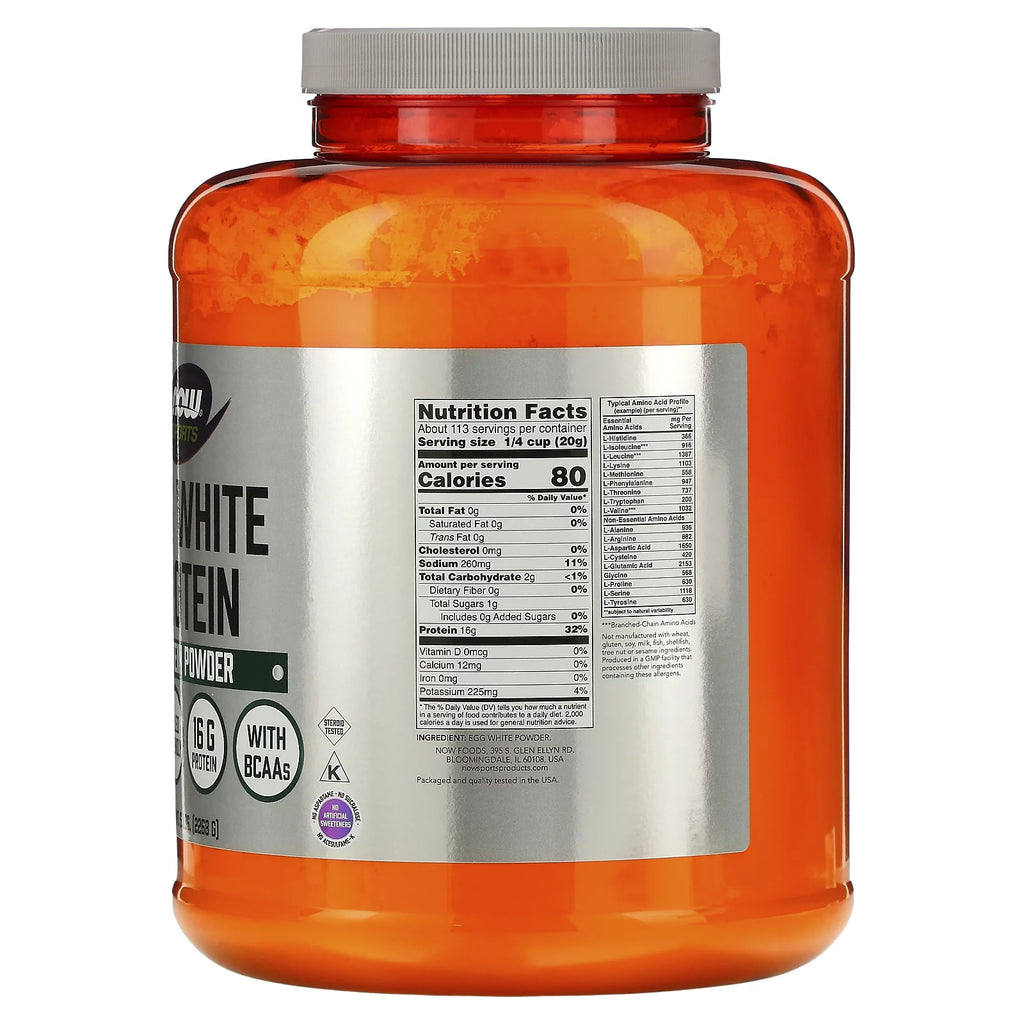 Unflavored Egg White Protein Powder, 5 lbs E756633