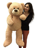 Beige Tan 48 inch Plush Teddy Bear Stuffed Animal C5476
