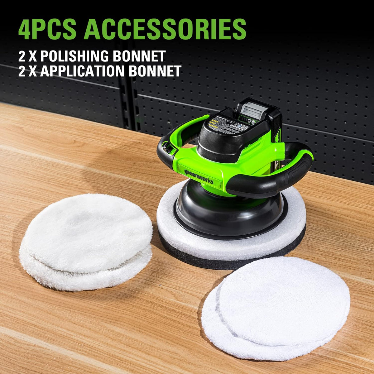 24V Cordless Car Buffer & Polisher 10-inch 2800 RPM P85182