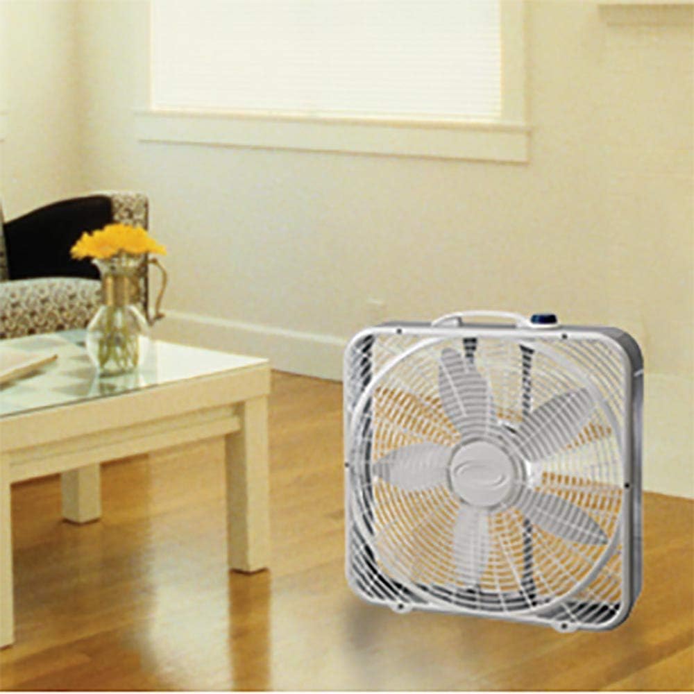 White 20" 3-Speed Box Fan B341382
