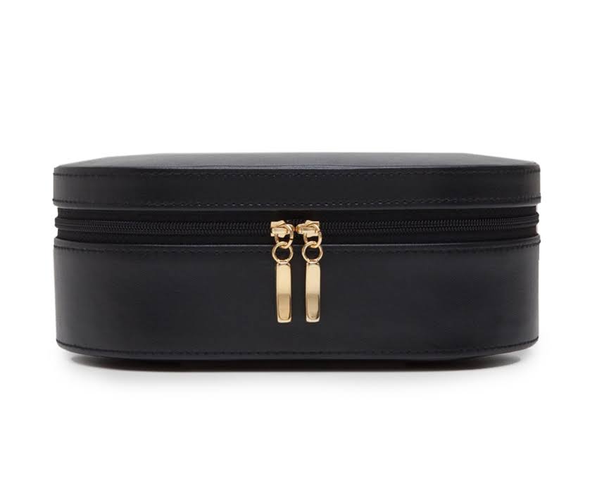 Black Oval Zip Travel Case Y522