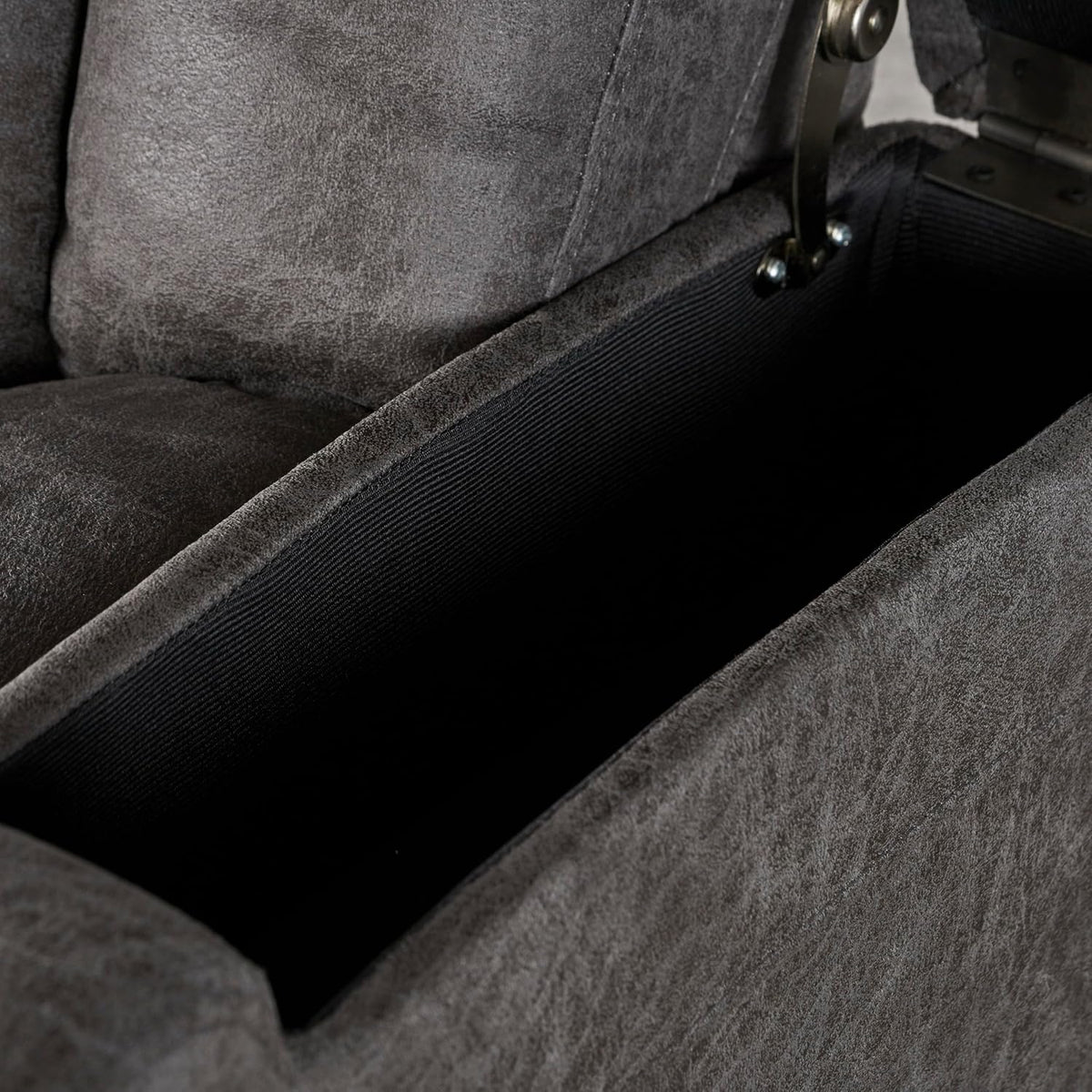 Power Recliner Chair with USB, Arm Storage, and Cup Holders R23147