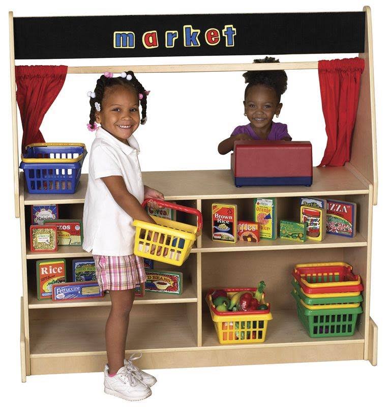 Black Wood Flannel Puppet Theater Z351686