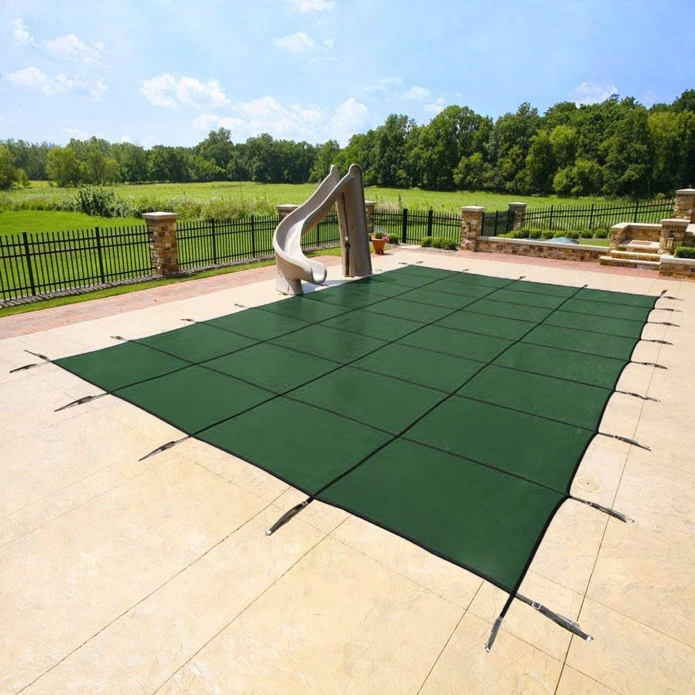 Rectangle Mesh Inground Swimming Pool Safety Cover D2746