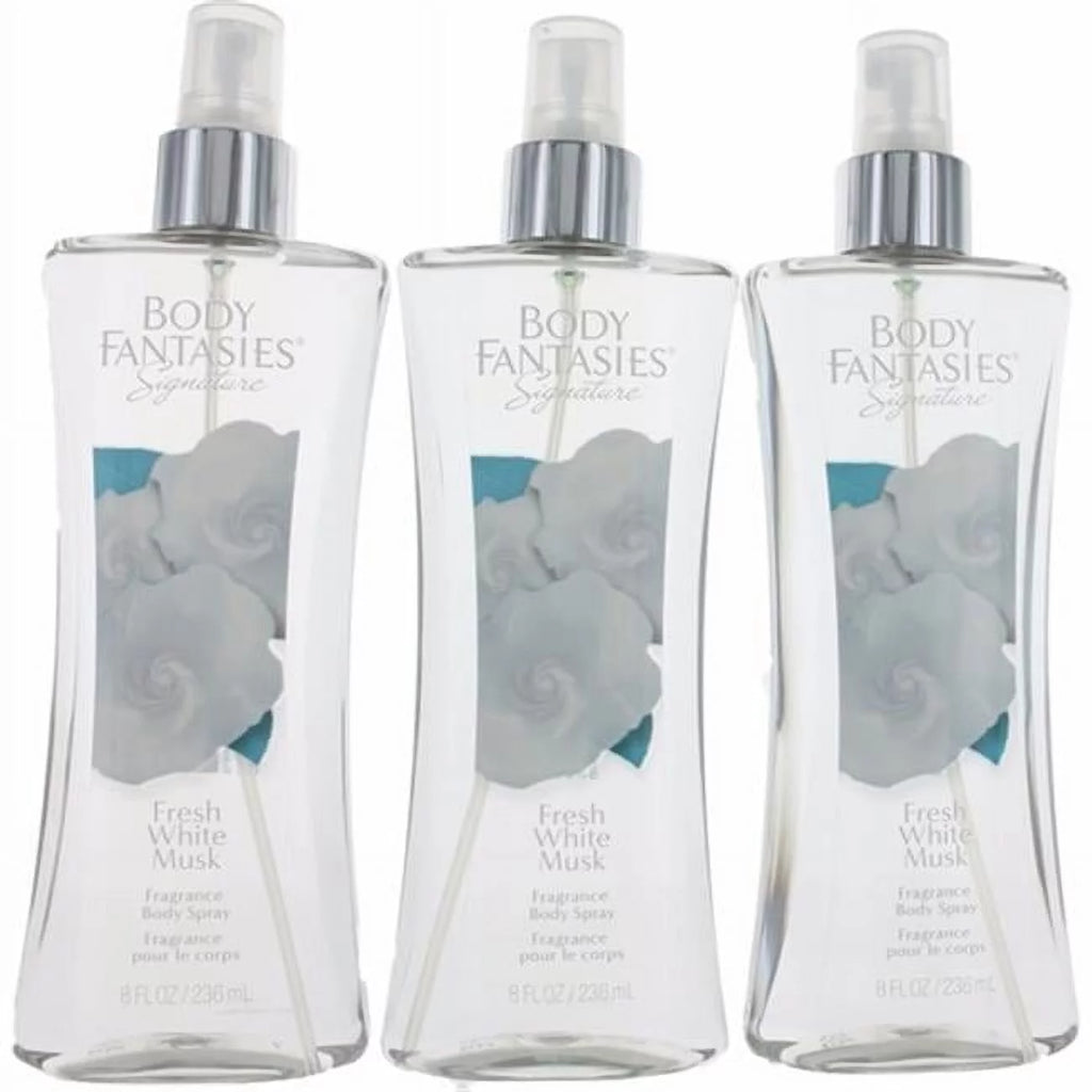 White Musk 8 oz Fragrance Body Spray Pack of 3 Y2312