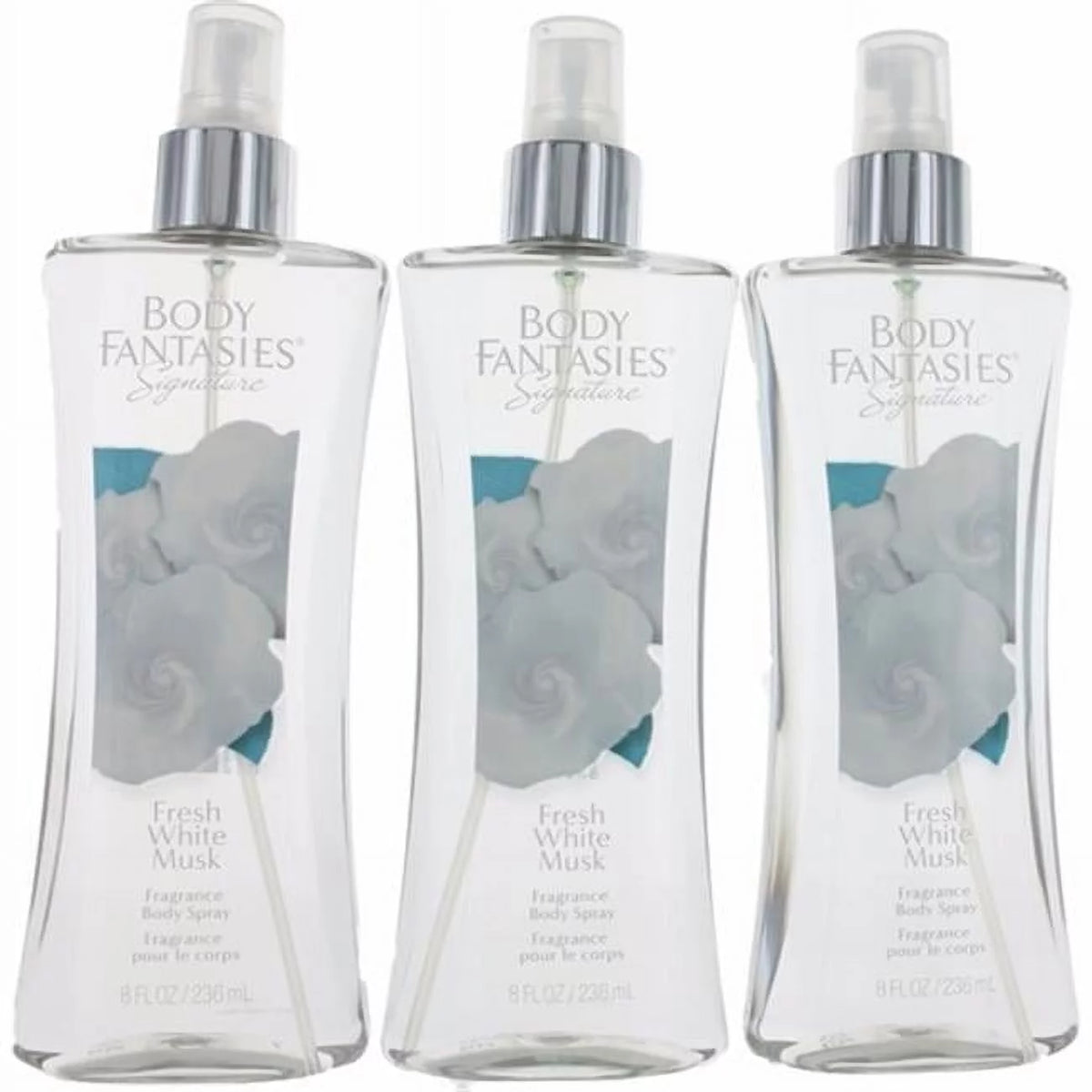 White Musk 8 oz Fragrance Body Spray Pack of 3 Y2312