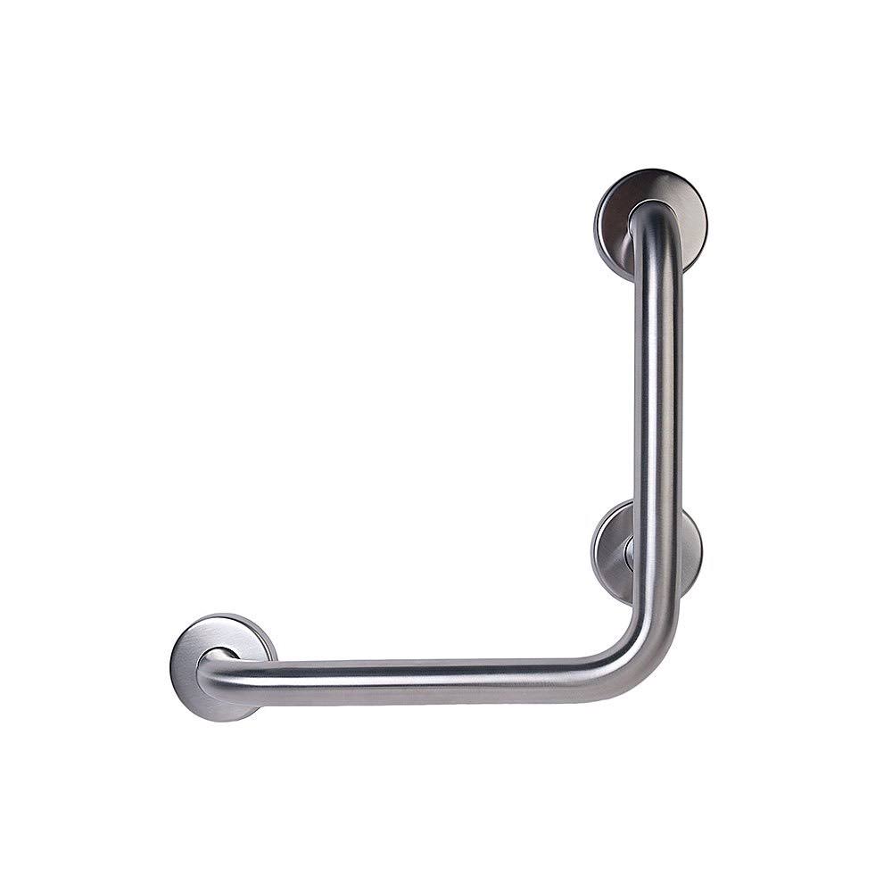 Silver L-Shaped Bathroom Safety Bar O842
