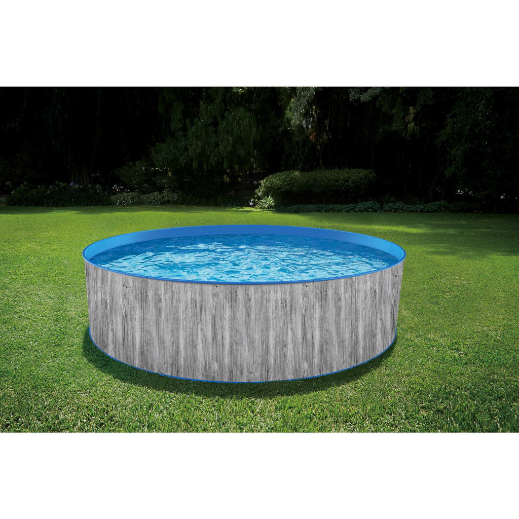 12-ft Round 36-in Deep Steel Wall Above Ground Swimming Pool O756