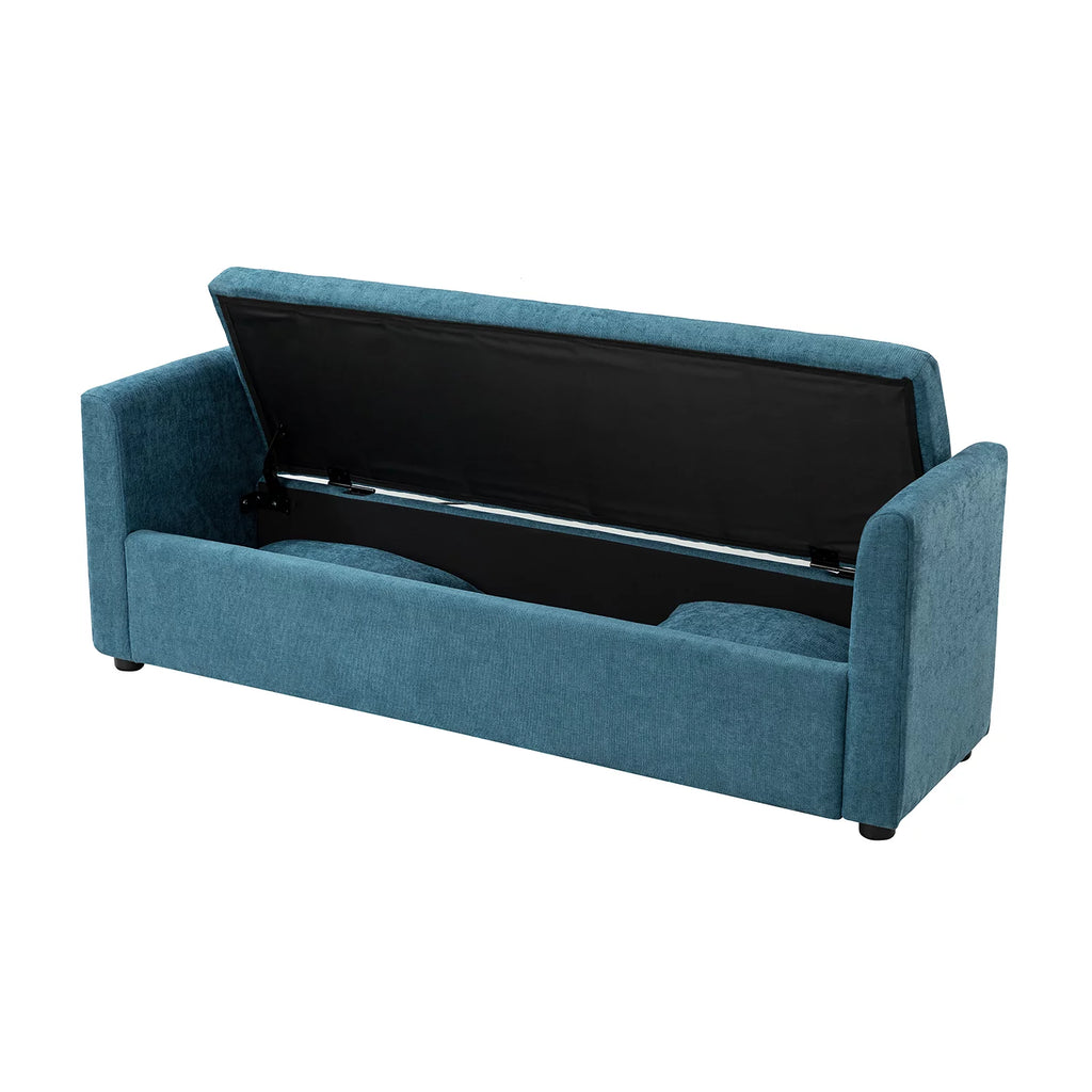 Upholstered Storage Bench with Two Pillows G88009